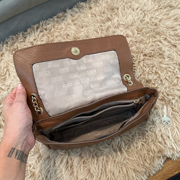COPY - Michael Kors Tan Leather Shoulder Bag - Picture 6 of 6